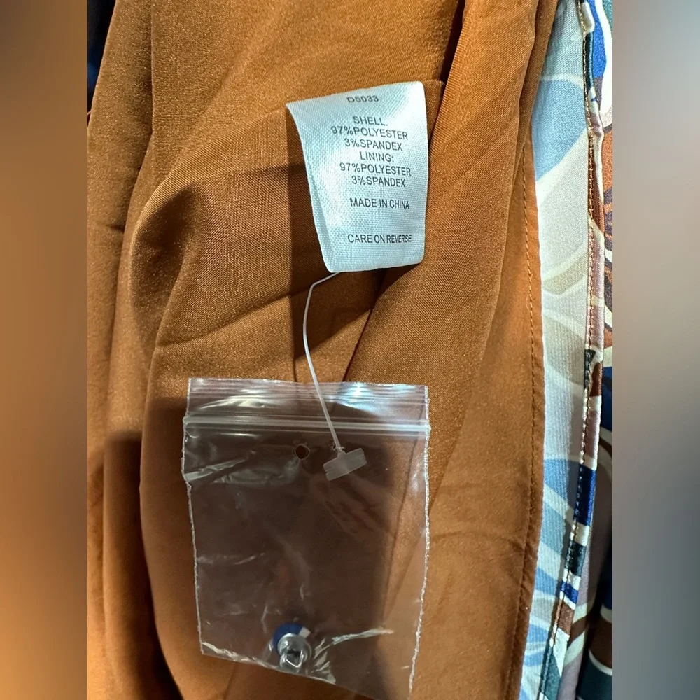 NWT Alexia Admore Safiya Long Sleeve Belted Fit & Flare Dress Size 14 - Picture 6 of 7